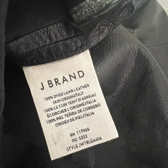 J BRAND V-neck 100% Leather Top‎ - Picture 5 of 6